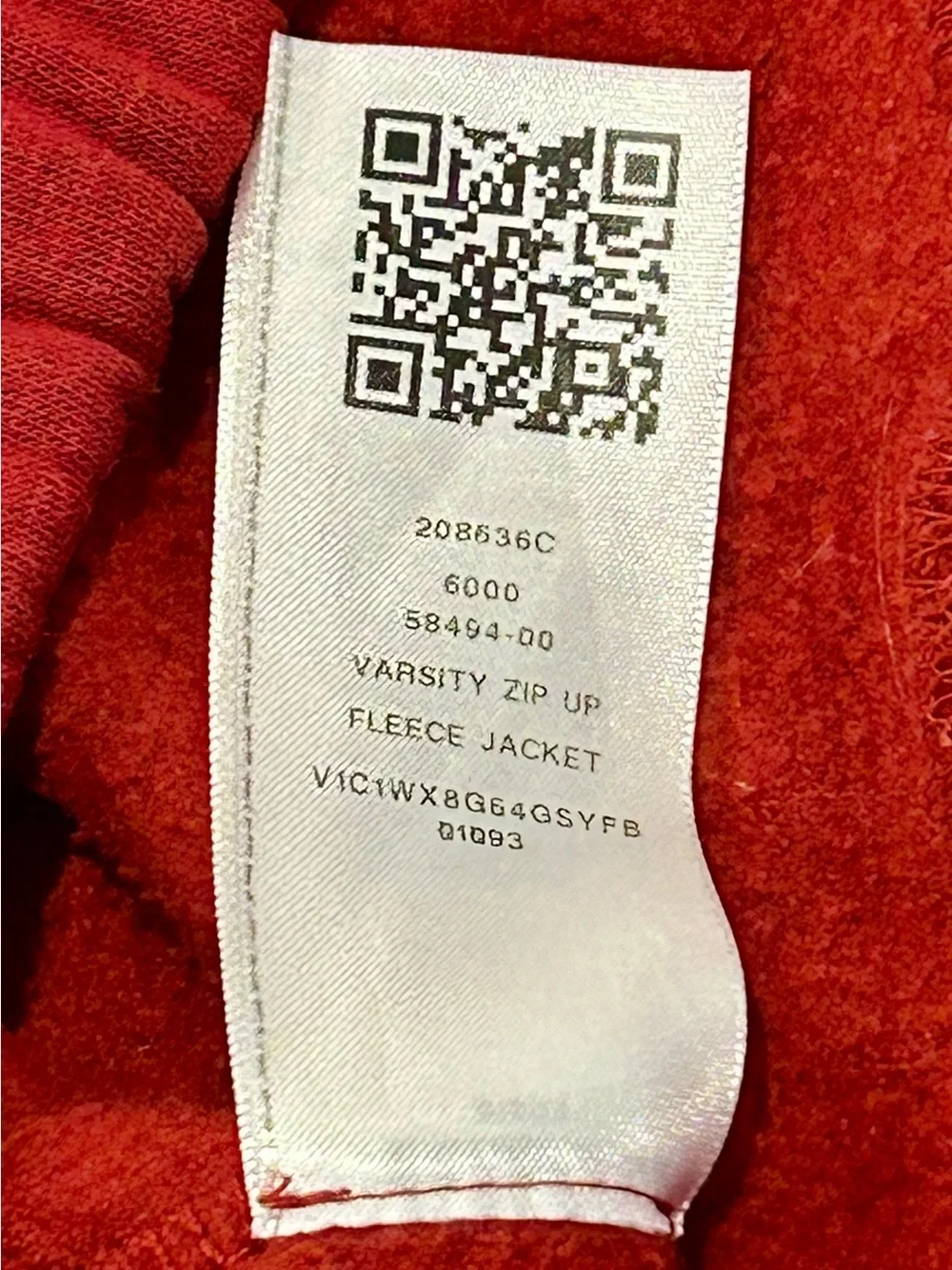 True Religion Crystal Patch Varsity Hoodie - Red Dahlia Cropped Zip Up XS